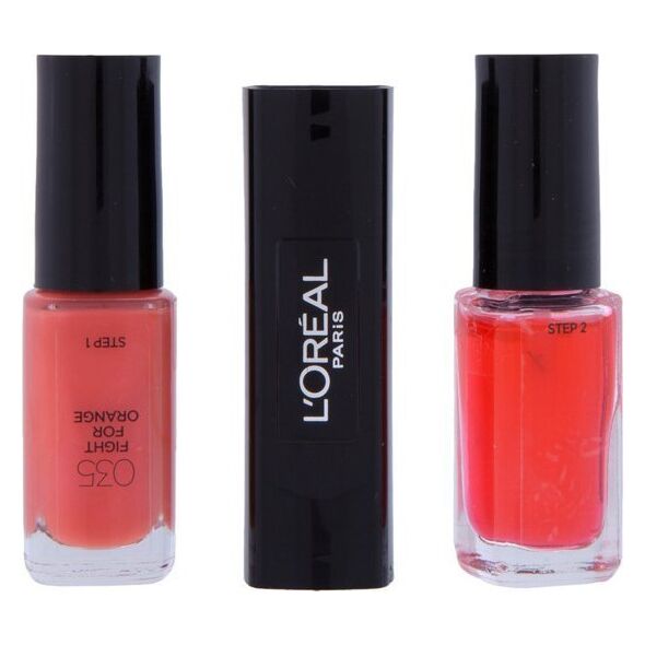 Set Duo, L'Oreal Paris, 2 Steps, Nail Polish, 16M31QL, 2 pcs, 5 ml For Women