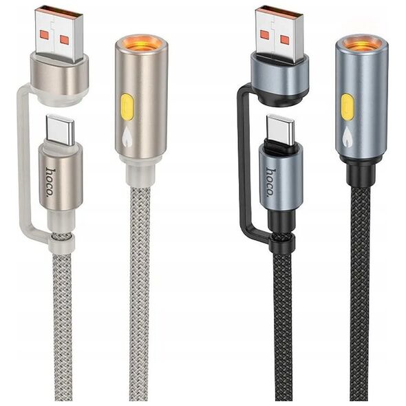 HOCO kabel USB A / Typ C do zapalniczka samochodowa UA38B 0,3 m czarny