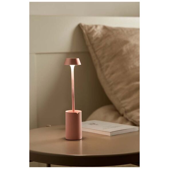 Lexon Mimi LED Reading Lamp Light Pink