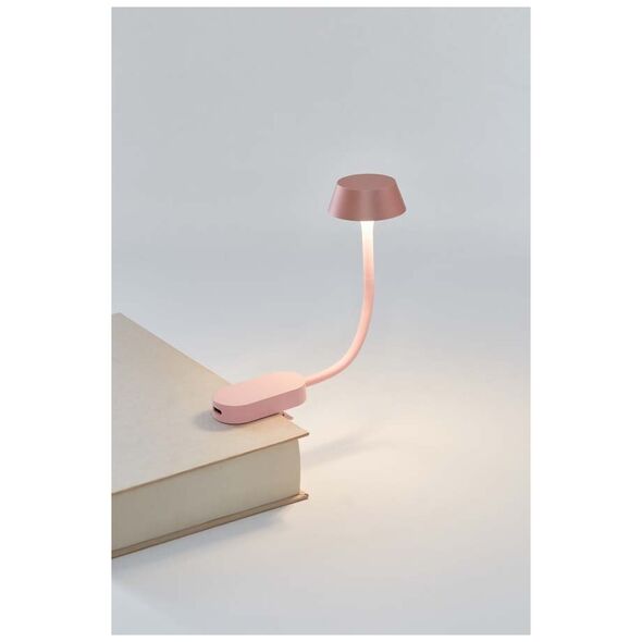 Lexon Mimi LED Reading Lamp Light Pink
