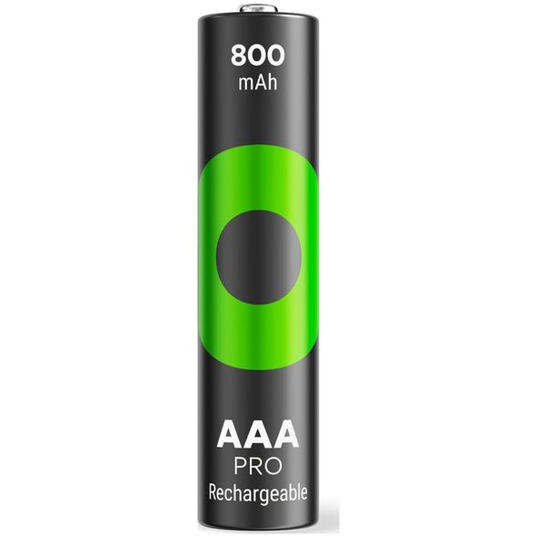 GP GP ReCyko Pro Rechargeable Battery, Size AAA, 800 mAh, 4-pack