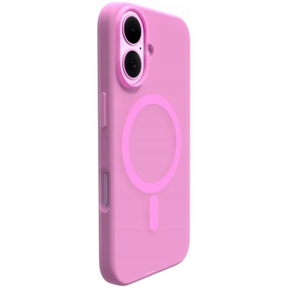 Etui silikonowe Puro Daylight MagSafe do iPhone 16 - różowe
