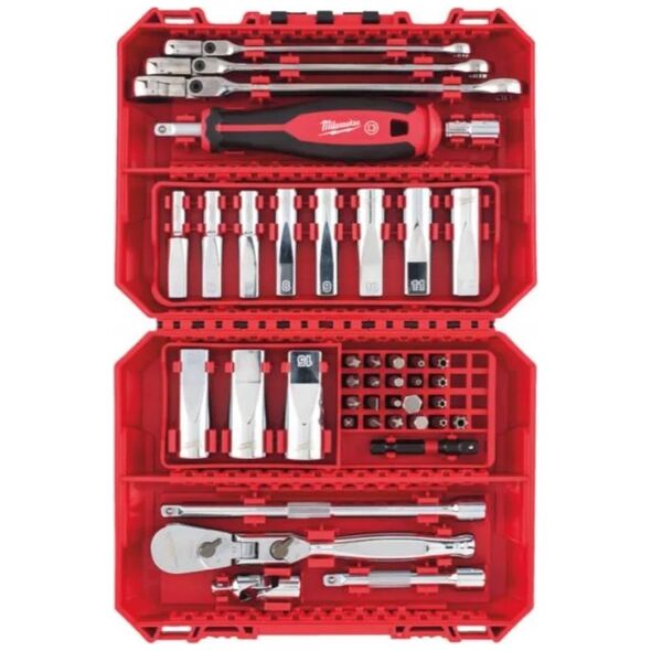 MILWAUKEE 1/4" SOCKET SET WITH RATCHET 42 pcs.