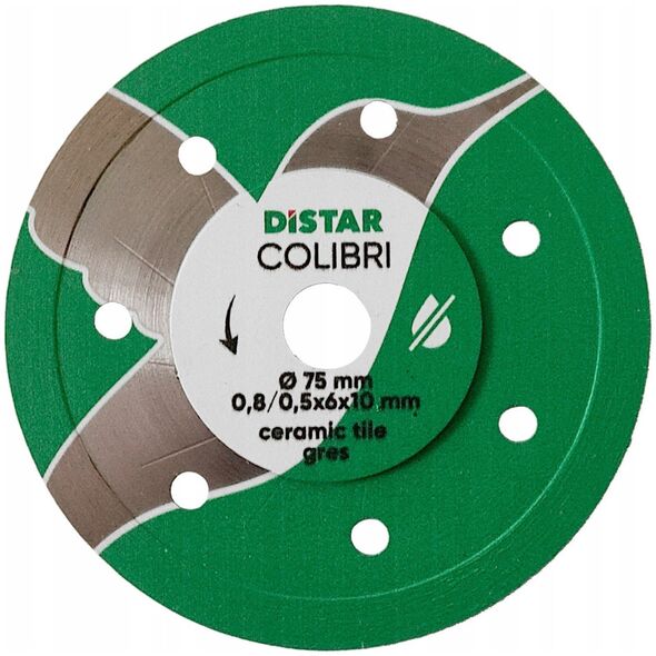 DISTAR COLIBRI DIAMOND BLADE 75 x 0.8 x 6 x 10H