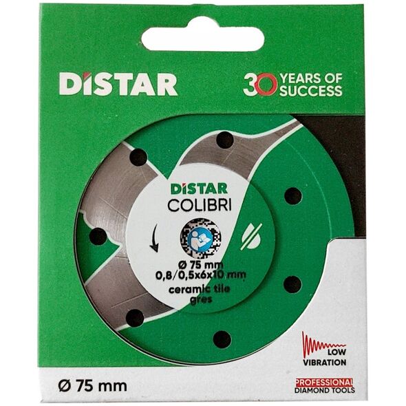 DISTAR COLIBRI DIAMOND BLADE 75 x 0.8 x 6 x 10H
