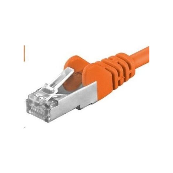 PremiumCord PREMIUMCORD Patch kabel CAT6a S-FTP, RJ45-RJ45, AWG 26/7 0,25m pomarańczowy