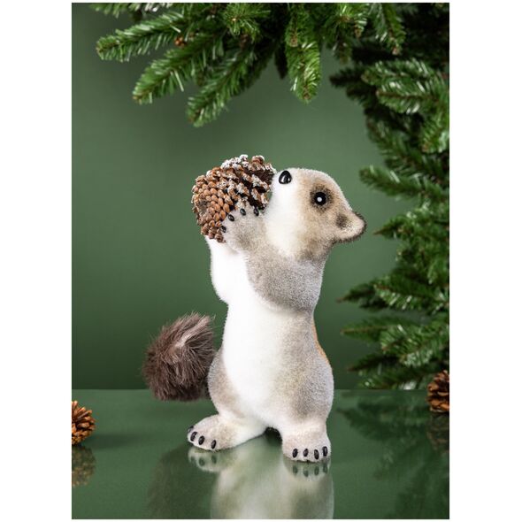 CHRISTMAS_TO DECORATION SQUIRREL 30CM B41497AR-9B