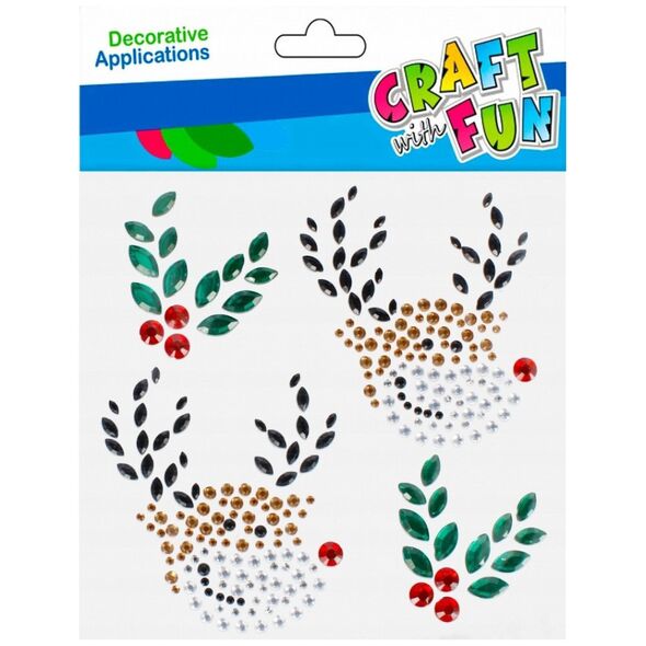 Craft with Fun OZDOBA DEK DRUCIK JABLKA BROK 9SZT CF MIX 12/144