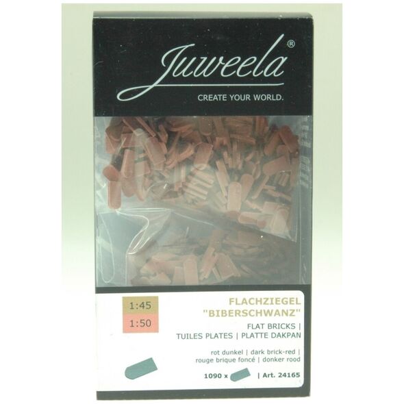 Juweela Juweela: Πλακάκια στέγης - Σκούρο κόκκινο (1080 τμχ) 11639598 4260360087257