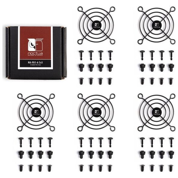 Noctua Noctua NA-FG1-6 Sx5 Lüftergitter, 60 mm - μαύρο 13189375 9010018201277