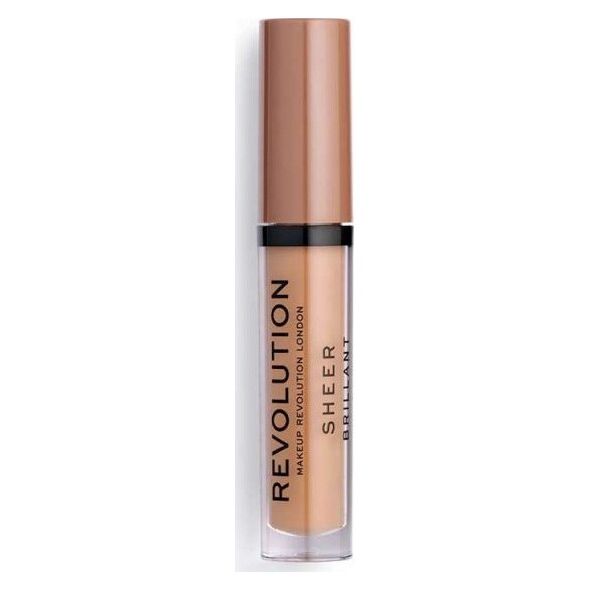 Makeup Revolution Makeup Revolution, Sheer Brilliant, Vegan, Lip Gloss, 119, Hustle, 3,5 ml για γυναίκες 13075551 5057566073424