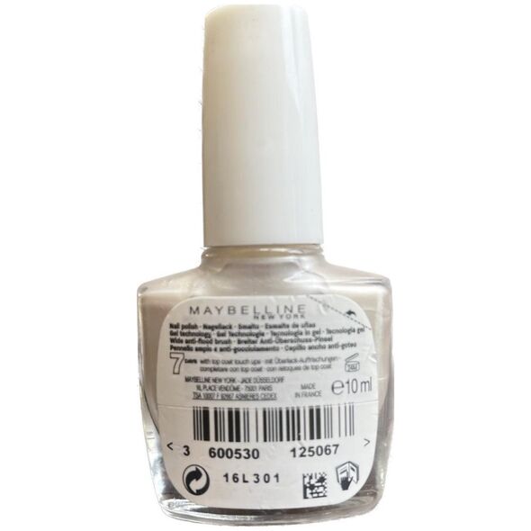 Maybelline Maybelline, Forever Strong Super Stay 7 Days, Βερνίκι νυχιών, Αρ. 31, Neige Eternelle, 10 ml για γυναίκες 13076255 3600530125067
