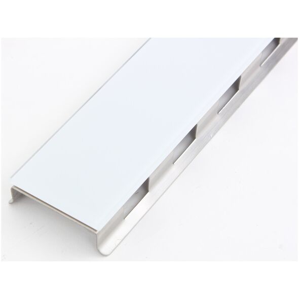 Hydroland HYDROLAND LINEAR DRAINAGE SLEEK 600 WHITE GLASS // OD/H.SLEEK-600-WHITE 7812991 5900308739235