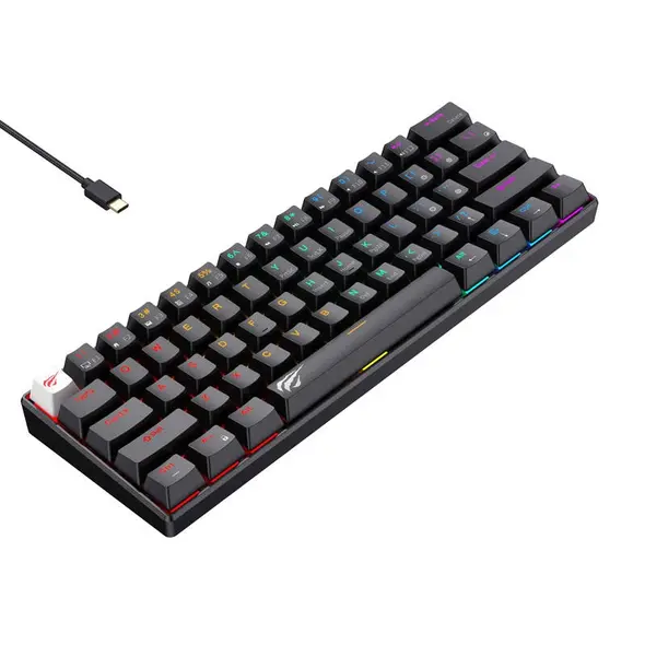 HAVIT KB903L wired mechanical / gaming RGB keyboard (black)