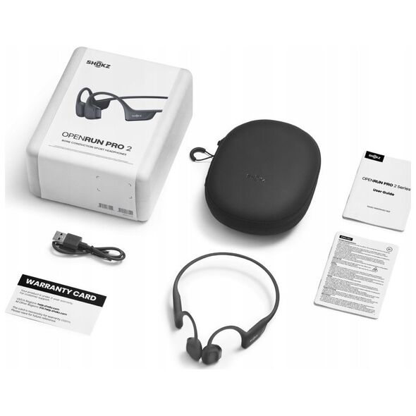 SHOKZ OpenRun Pro 2 Mini Zestaw słuchawkowy Bezprzewodowy Nauszny Sport Bluetooth Czarny