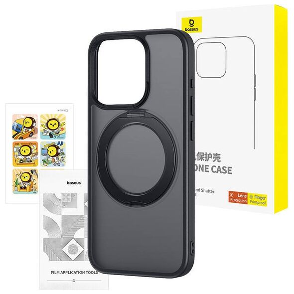 Baseus SkyRing Magnetic + tempered glass Apple iPhone 15 Pro