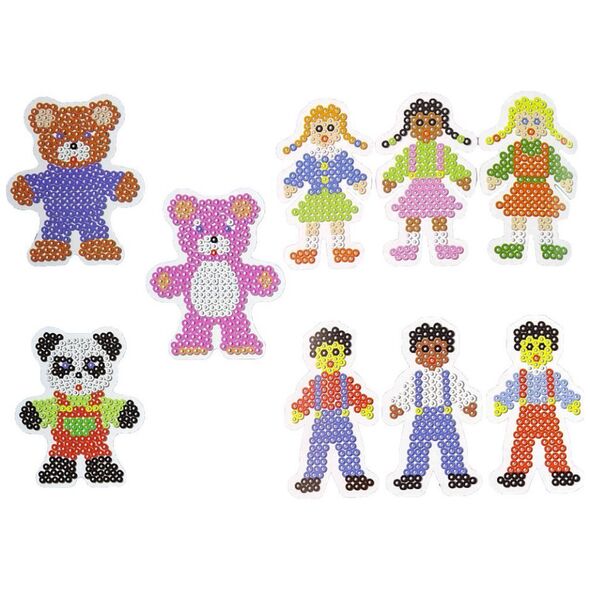 LeanToys Zestaw DIY Koraliki Do Prasowania Szablony 9000 Sztuk