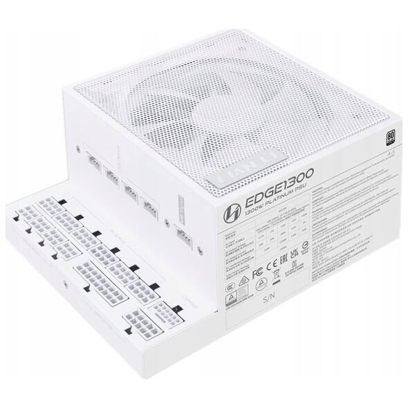 Zasilacz Lian Li Lian Li EDGE EG1300 80 PLUS Platinum Netzteil, PCIe 5.1, ATX 3.1 - 1300 Watt, wei