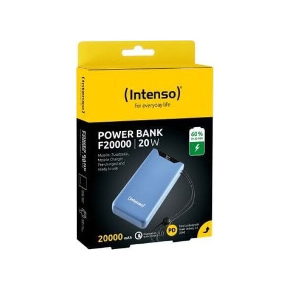 Power bank Intenso Intenso 7332055 Lithium-polymer (LiPo) 20000 mAh Μπλε 14183008 4034303034796