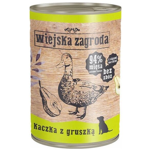 Karma mokra dla psa Kaczka z gruszką (dorosły) 400g