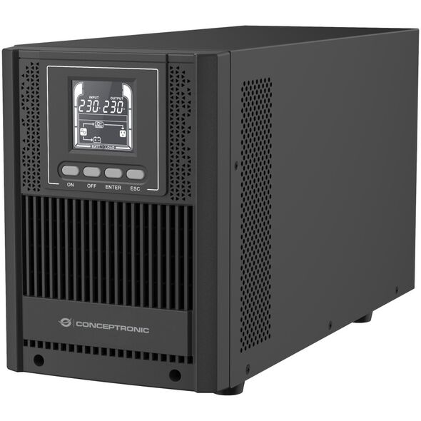 UPS Conceptronic Conceptronic ZEUS52E2K zasilacz UPS Podwójnej konwersji (online) 2 kVA 1800 W 6 x gniazdo sieciowe