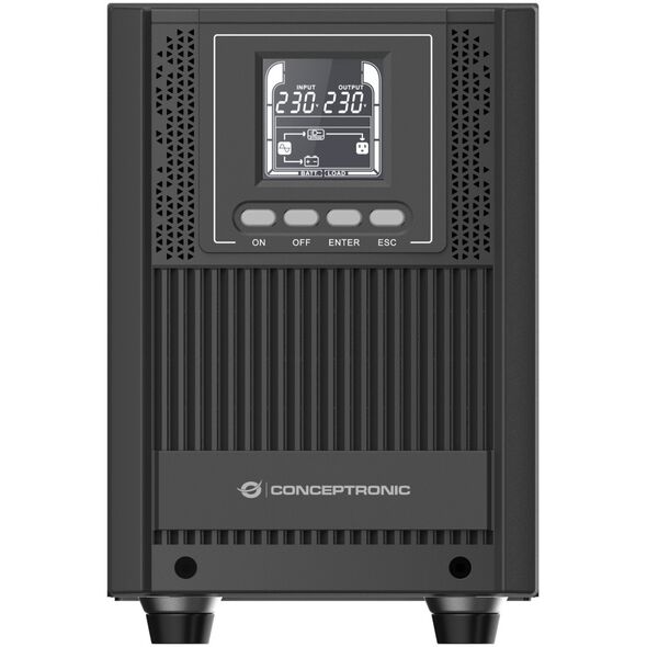 UPS Conceptronic Conceptronic ZEUS52E2K zasilacz UPS Podwójnej konwersji (online) 2 kVA 1800 W 6 x gniazdo sieciowe