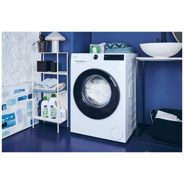 Candy Washing Machine | BR 410B8-S | Energy efficiency class A | Front loading | Washing capacity 10 kg | 1400 RPM | Depth 60 cm | Width 60 cm | Display | LED | Steam function | Wi-Fi | White