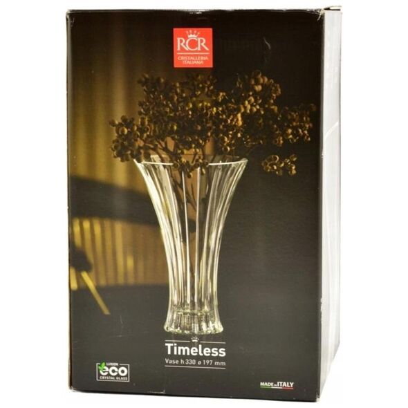 Crystal vase RCR Timeless, 30 cm