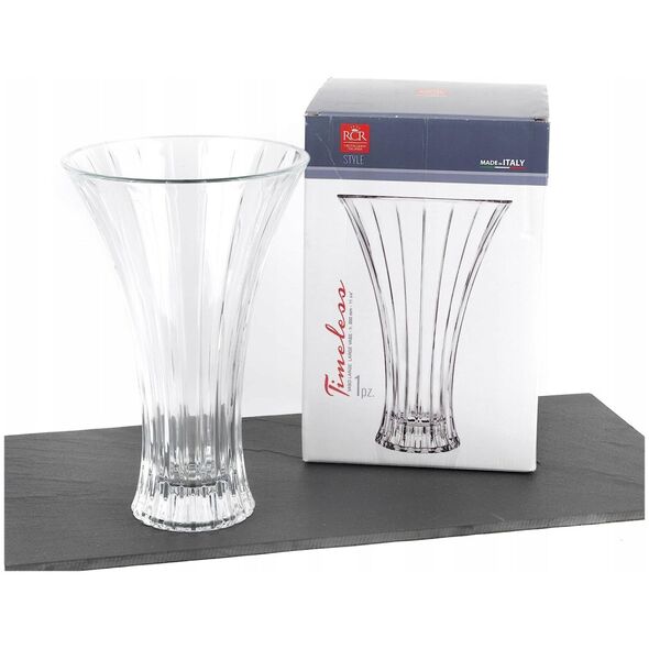 Crystal vase RCR Timeless, 30 cm