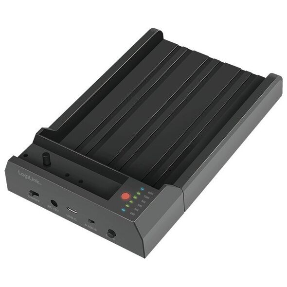 LogiLink USB 3.2 Gen 2 Quickport, 2-Bay, for 2,5/3,5 SATA HDD/SSD & M.2 NVMe