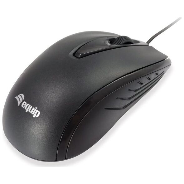 Mysz Equip Equip Optische Tischmaus, Kompakt, schwarz