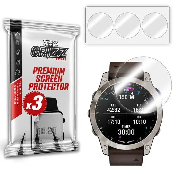GrizzGlass Hydrofilm Garmin D2 Mach 1 Pro 51mm