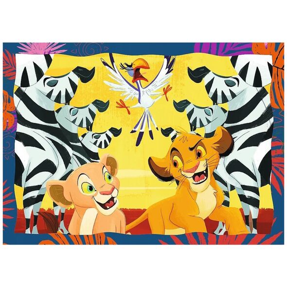 Trefl Puzzle 4w1 Król Lew odważny