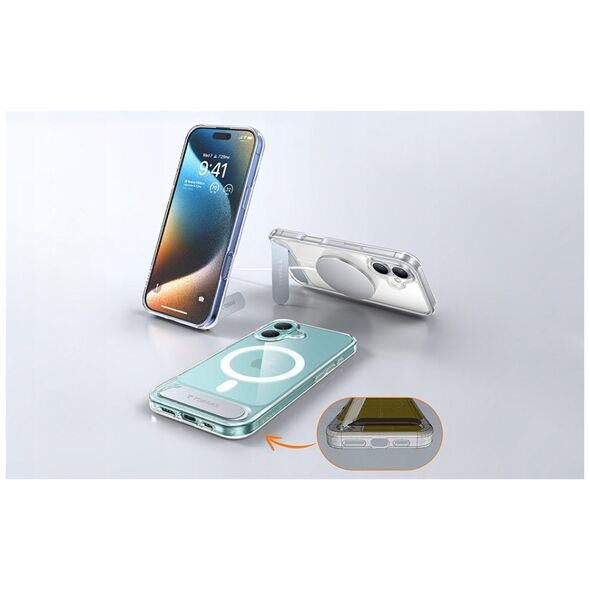Torras Etui Torras Pstand Series dla iPhone 16 (Przeźroczyste)