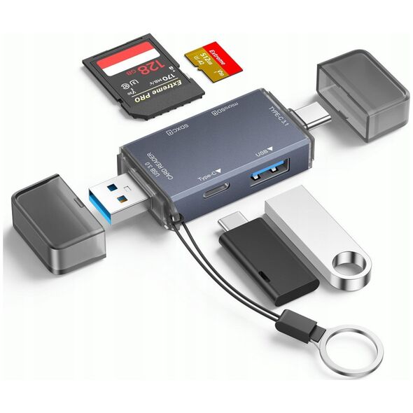 Czytnik kart pamiÄci USB USB-C 3.0 hub PRO 6w1 SD/MicroSD