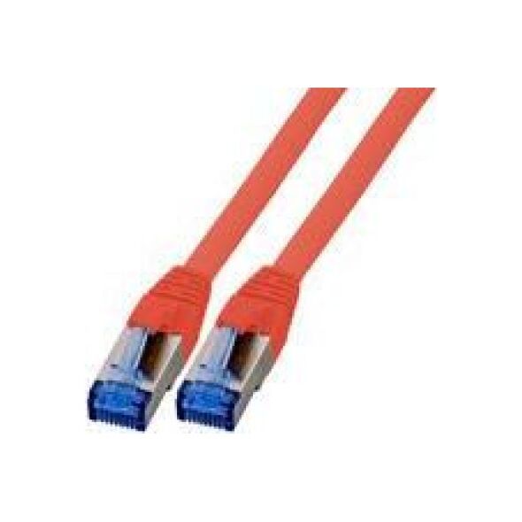 EFB Patchcord RJ45 S / FTP, kat.6A, Cat7 TPE superflex, 0,25m,czerwony (K5525FRT.0,25)