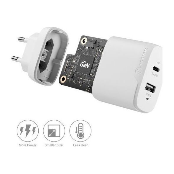 Ładowarka Alogic Alogic Ladeadapter USB-C 2x32W                          weiß