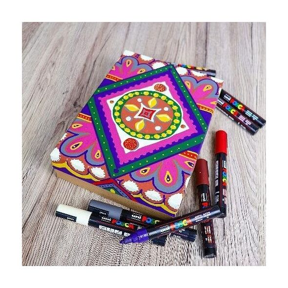 Posca Posca - PC5M - Medium Tip Pen - Βαθιά χρώματα, 8 pc /Arts and Crafts /Multi 14053585 5012788070873