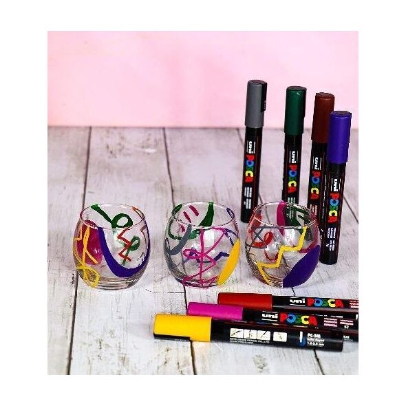 Posca Posca - PC5M - Medium Tip Pen - Βαθιά χρώματα, 8 pc /Arts and Crafts /Multi 14053585 5012788070873