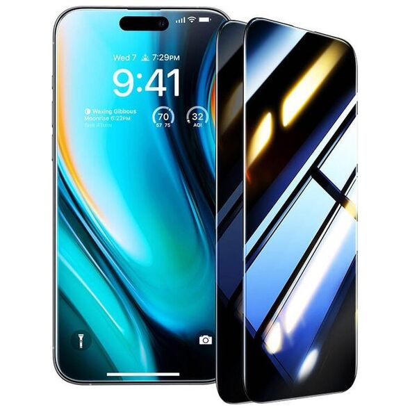 Torras Szkło prywatyzujące Torras Install Master Privacy dla iPhone 16 Pro