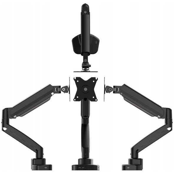j5create JTSA301-N uchwyt / stojak do monitorów 81,3 cm (32") Biurko Czarny