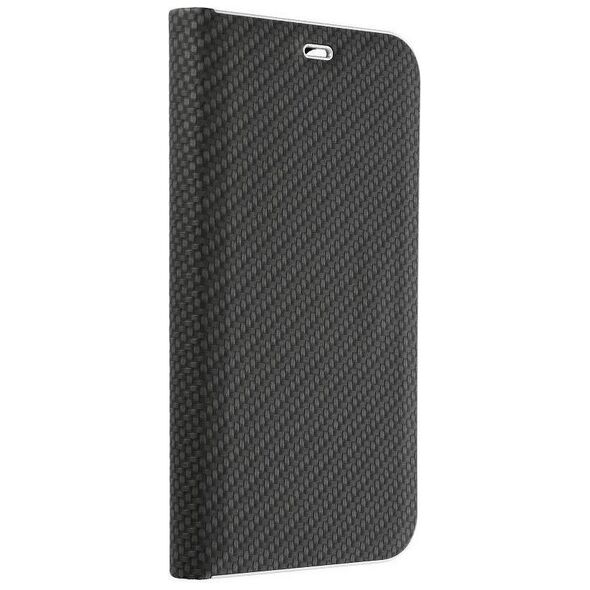ForCell ETUI Kabura Forcell LUNA Book Carbon do iPhone 13 PRO MAX czarny CASE