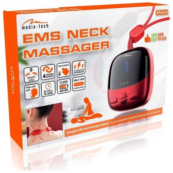 ML Media-Tech Masażer EMS mięśni szyi i karku EMS Neck Massager MT6534