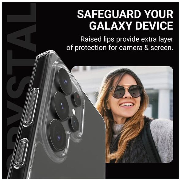 Crong Crystal Shield Magnetic - Etui Samsung Galaxy S25 MagSafe (przezroczysty)
