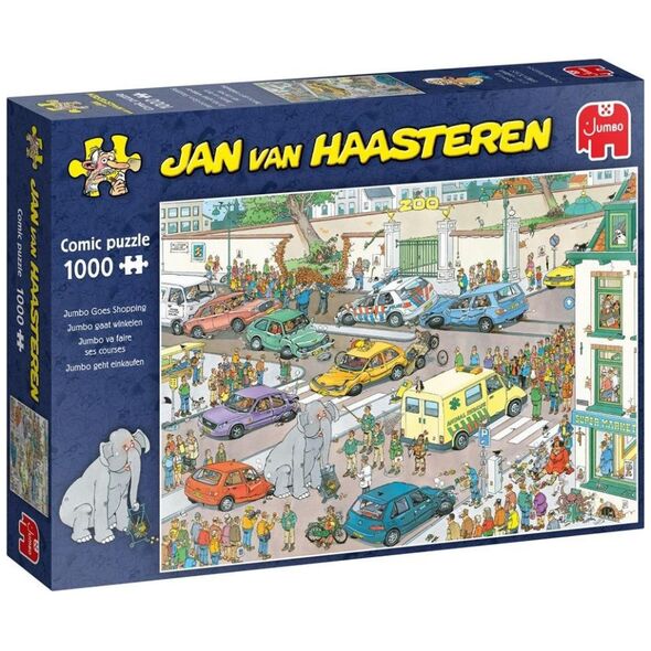 Jumbo Puzzle 1000 Haasteren Słoń na zakupach G3