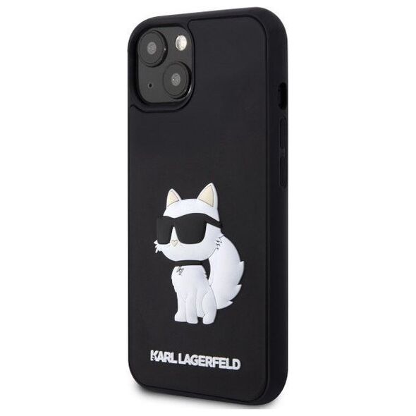 Karl Lagerfeld Etui Karl Lagerfeld KLHCP14S3DRKHNK Apple iPhone 14 czarny/black hardcase Rubber Choupette 3D