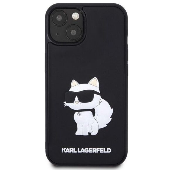 Karl Lagerfeld Etui Karl Lagerfeld KLHCP14S3DRKHNK Apple iPhone 14 czarny/black hardcase Rubber Choupette 3D
