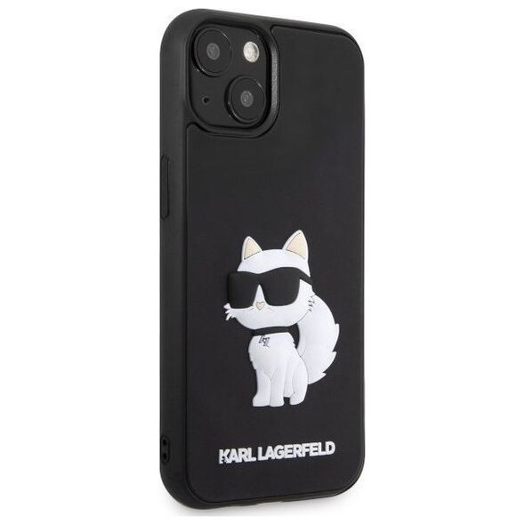 Karl Lagerfeld Etui Karl Lagerfeld KLHCP14S3DRKHNK Apple iPhone 14 czarny/black hardcase Rubber Choupette 3D