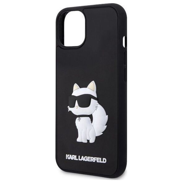 Karl Lagerfeld Etui Karl Lagerfeld KLHCP14S3DRKHNK Apple iPhone 14 czarny/black hardcase Rubber Choupette 3D