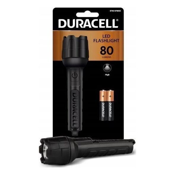 Latarka Duracell Latarka gumowa 80 LM 2AAA
